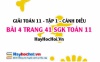 Giải bài 4 trang 41 Toán 11 tập 1 SGK Cánh Diều